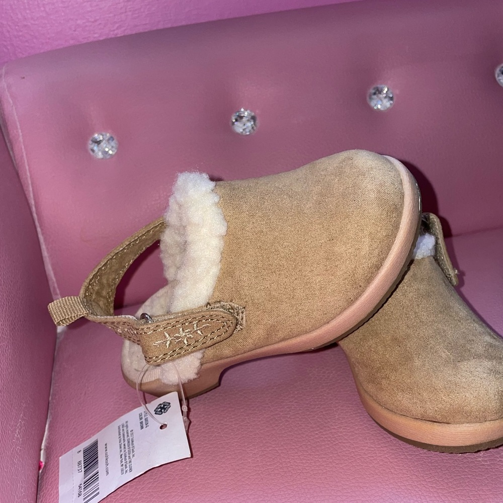 Tan Suede Clogs Toddler Girl
